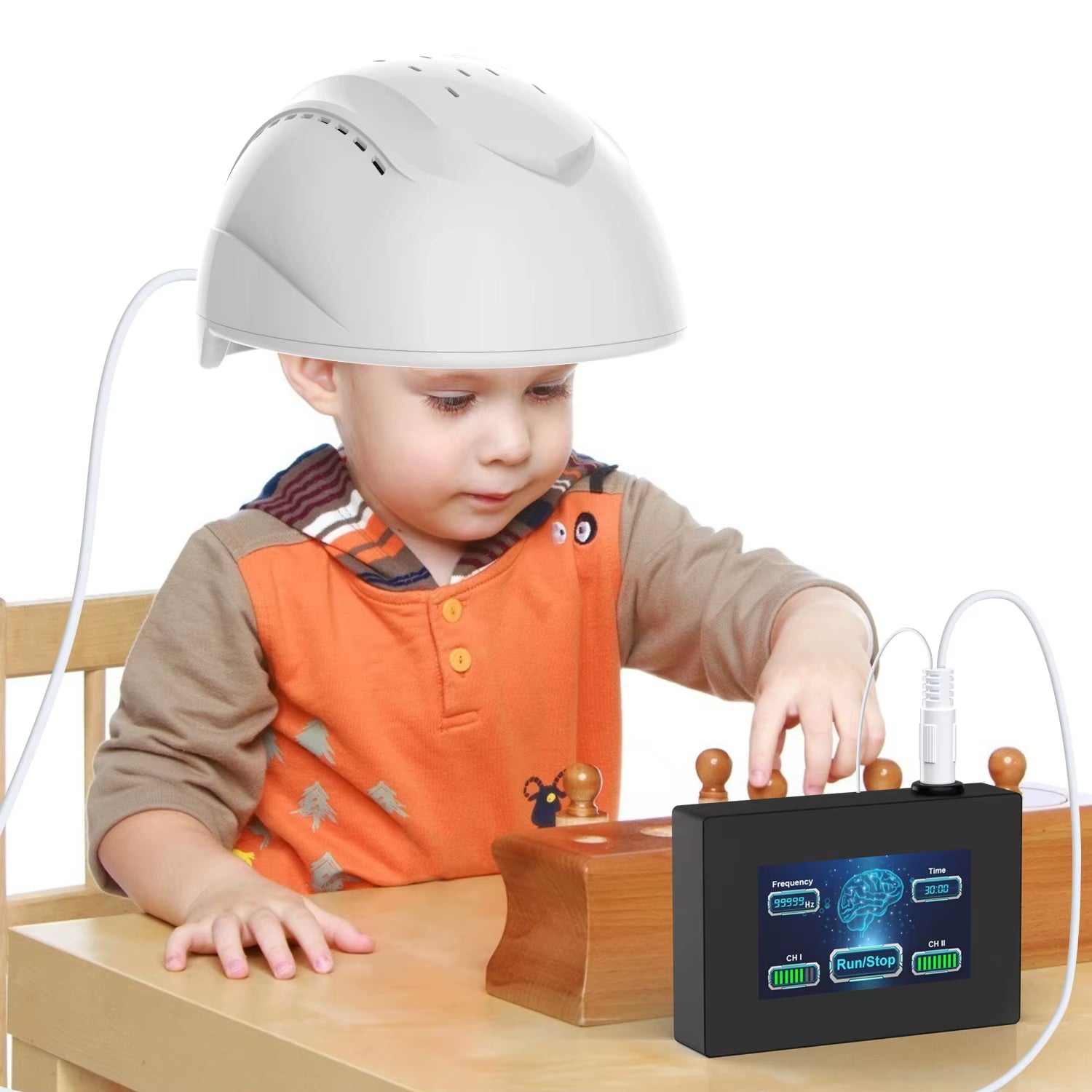 Physiotherapy 810Nm Infrared Light Therapy Brain Helmet Relaxation Treatment Helmet for Autism Relief