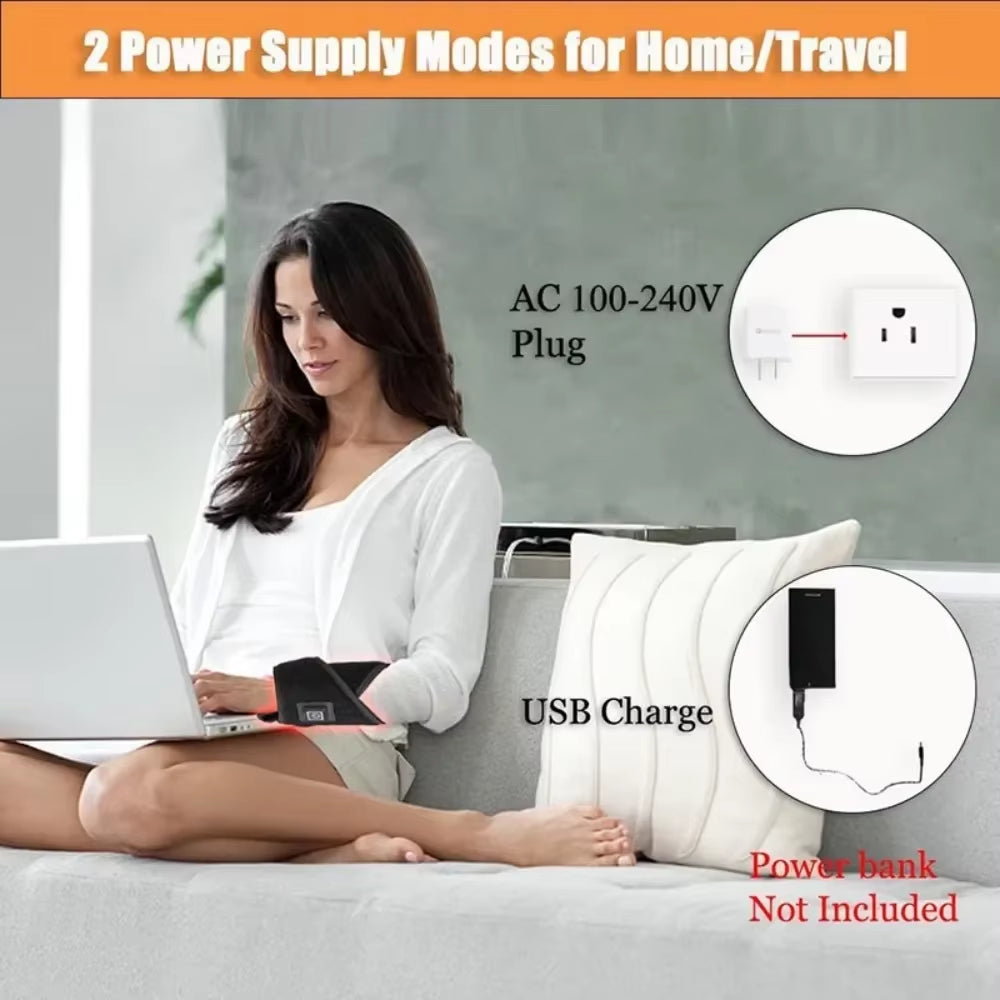 20/24 Leds Red Light Pad Infrared Light Belt for Relaxing Neck Wrist Muscle,Relieving Fatigue,Promoting Metabolism,Skin Recovery