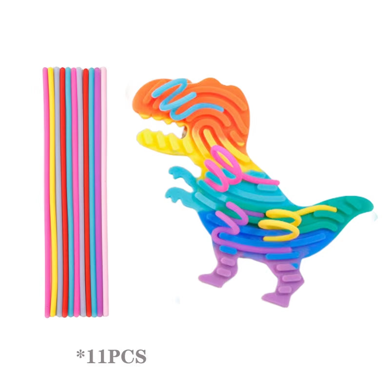 Cartoon Sensory Activity Ball with 11 Rods Silicone Fidget Toys Stress Relief ADHD and Autism Sensory Toys for Kids Adult New