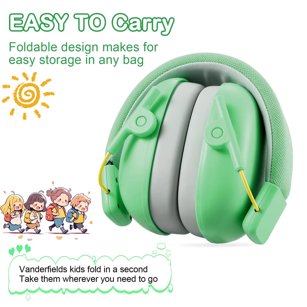 New Kid Ear Protection Baby Noise Earmuffs Noise Reduction Ear Defenders Earmuff for Children Adjustable Nrr 25Db Safety Muffs