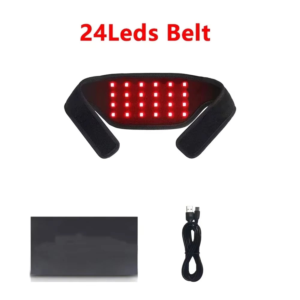 20/24 Leds Red Light Pad Infrared Light Belt for Relaxing Neck Wrist Muscle,Relieving Fatigue,Promoting Metabolism,Skin Recovery