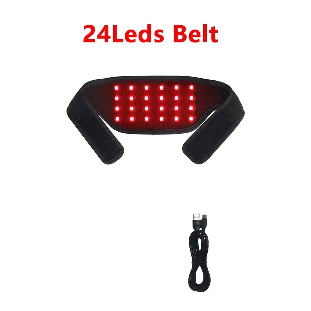20/24 Leds Red Light Pad Infrared Light Belt for Relaxing Neck Wrist Muscle,Relieving Fatigue,Promoting Metabolism,Skin Recovery