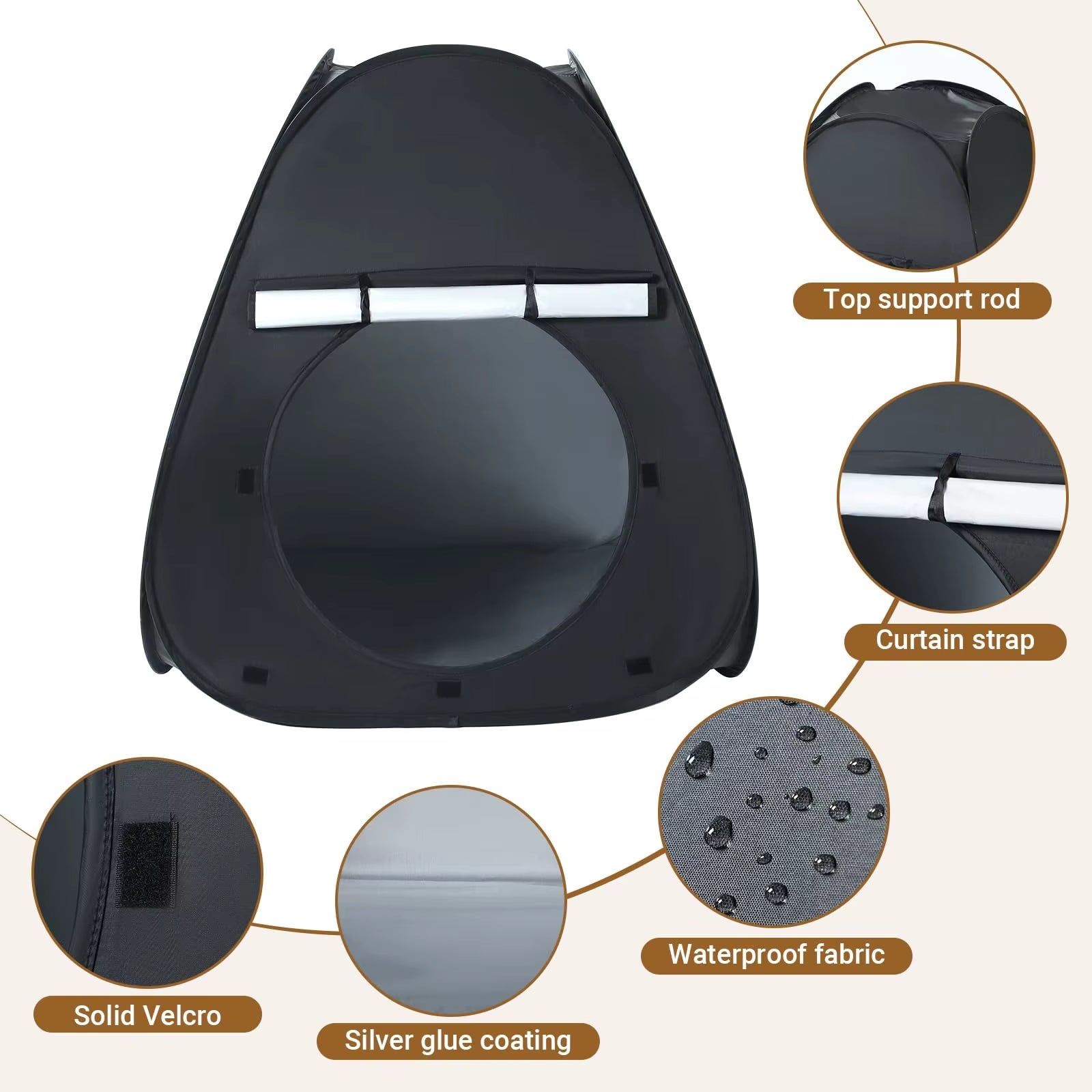 Blackout Sensory Tent Foldable Kids Calm Corner Tent with Storage Bag Blackout Tent Children Indoor Tent for Autistic Children