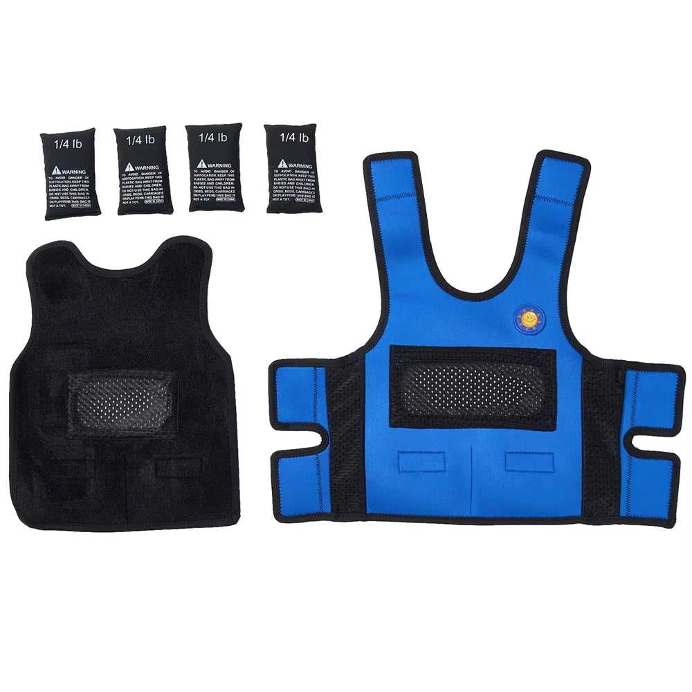 Children'S Weighted Vest Adjustable Weight Sensory Vest Autism Aid for Children Boys and Girls
