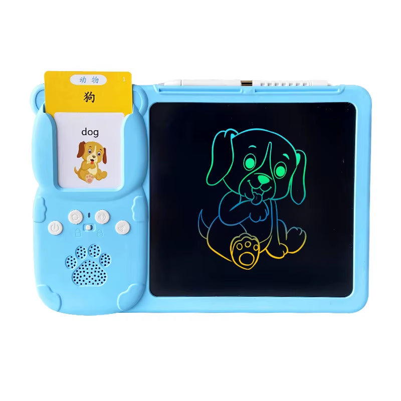 Talking Flash Cards LCD Writing Tablet Board Pad Toy Learning Education Preschool Montessori Speech Therapy Autism Toys for Kid