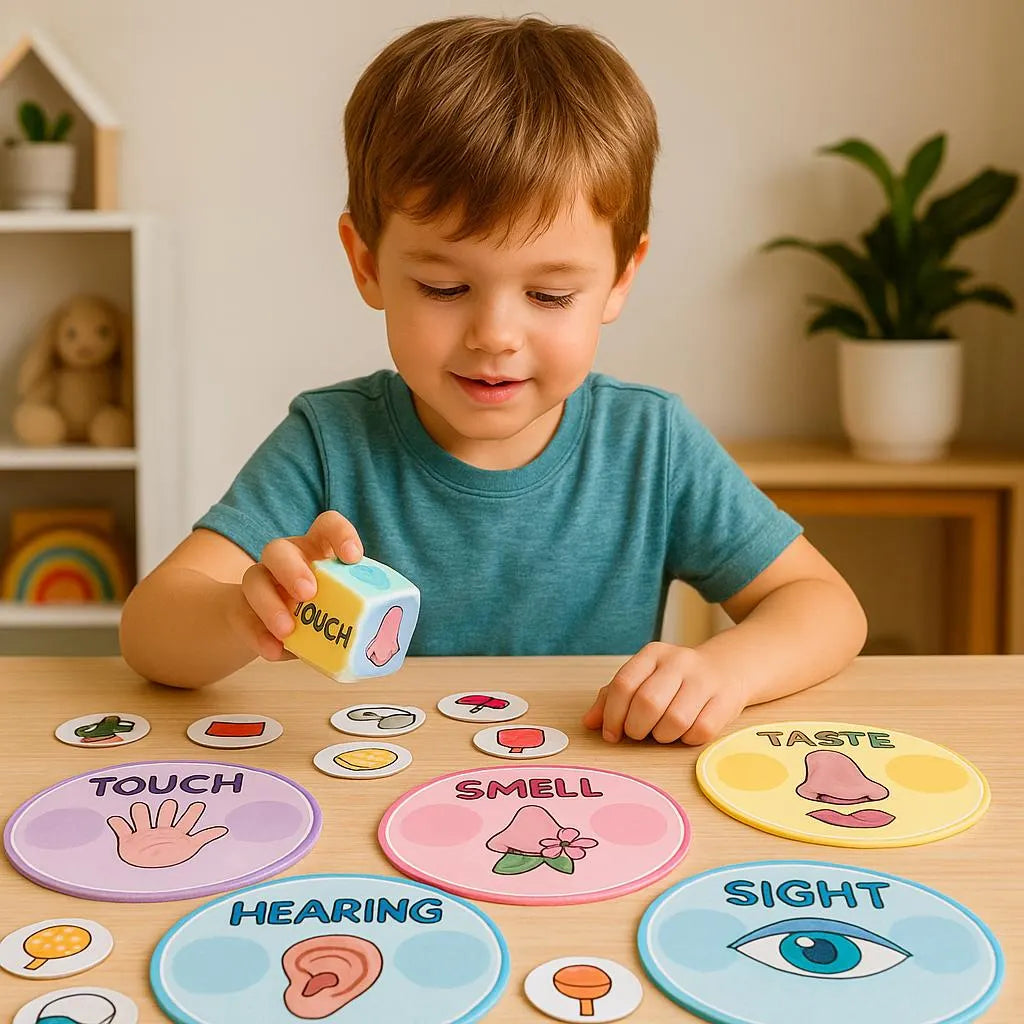 5 Senses Montessori Game: Sensory Sorting Activity (PDF)