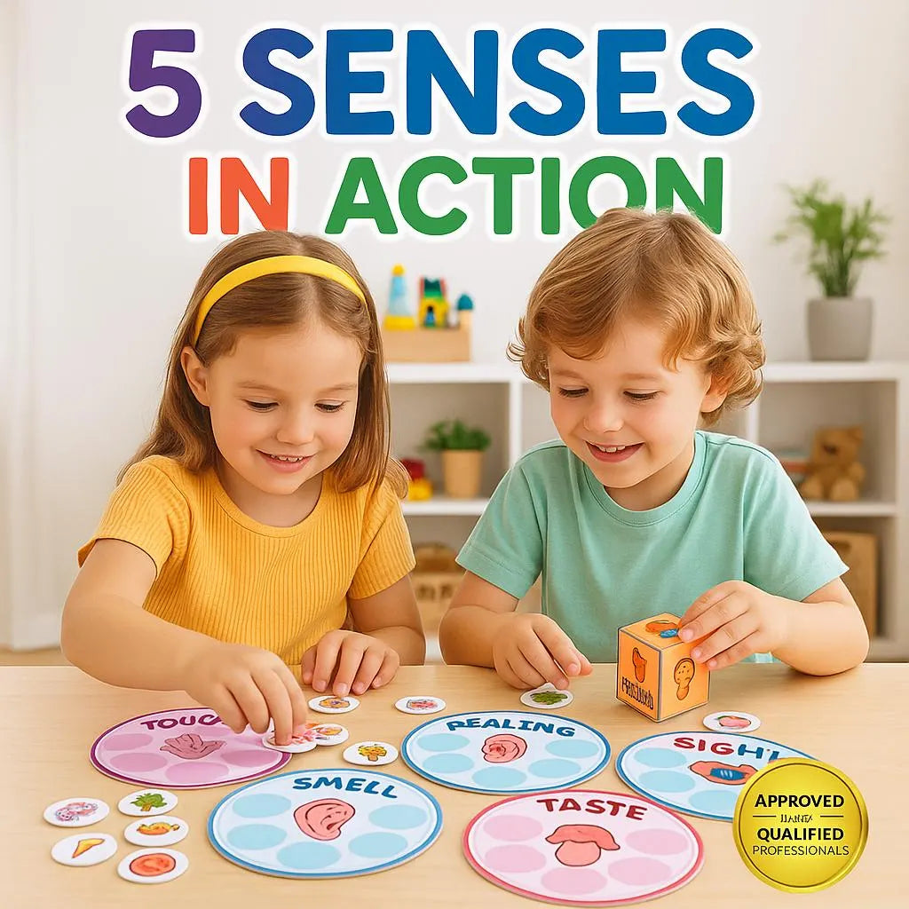 5 Senses Montessori Game: Sensory Sorting Activity (PDF)