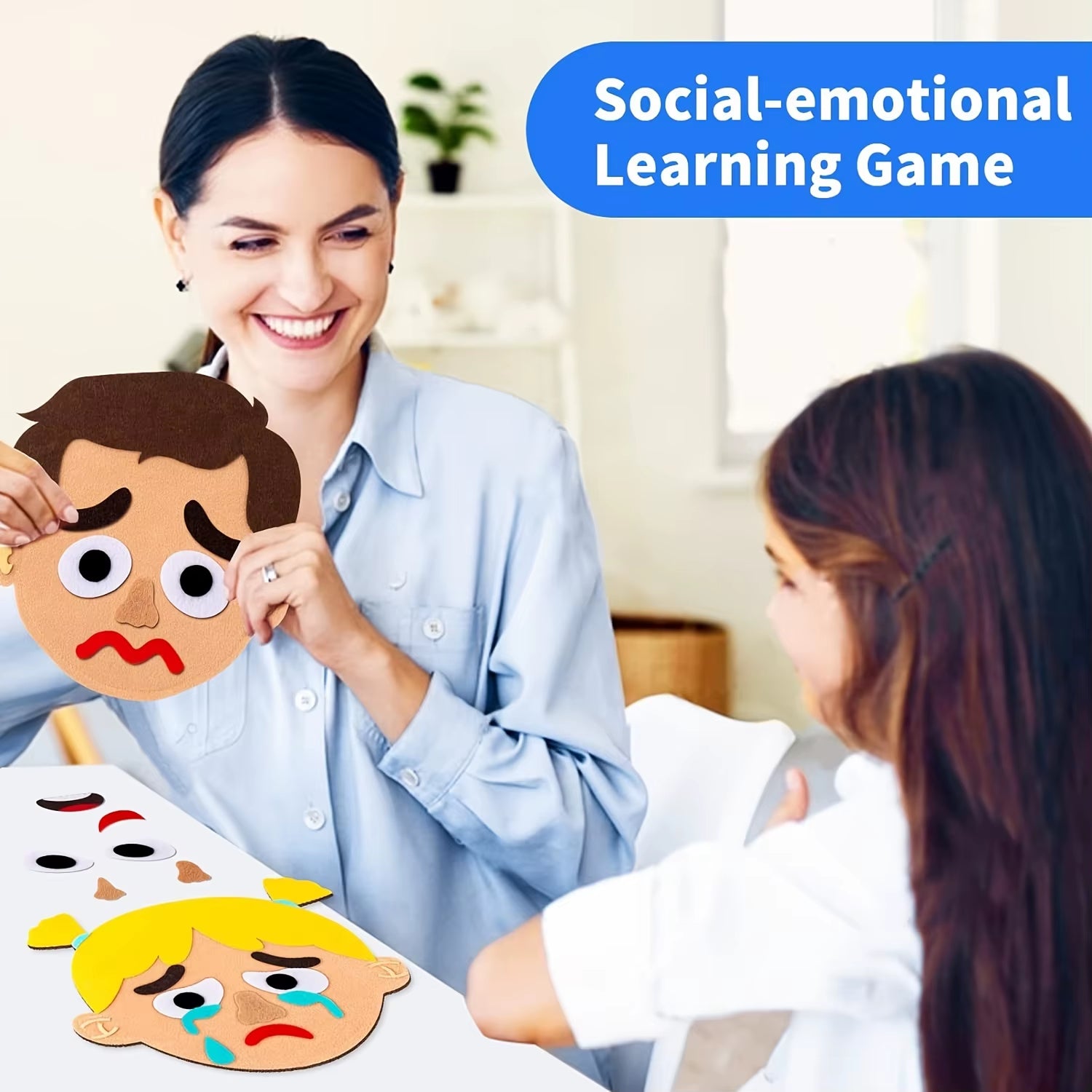 Social Emotional Games for Kids & Toddlers Family Feelings Board Games Autism Sensory Toy Preschool Learning Toys for Boys Girls