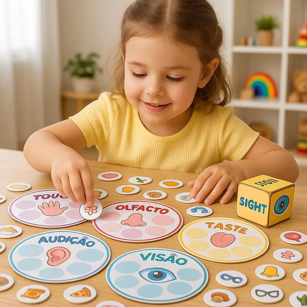 5 Senses Montessori Game: Sensory Sorting Activity (PDF)