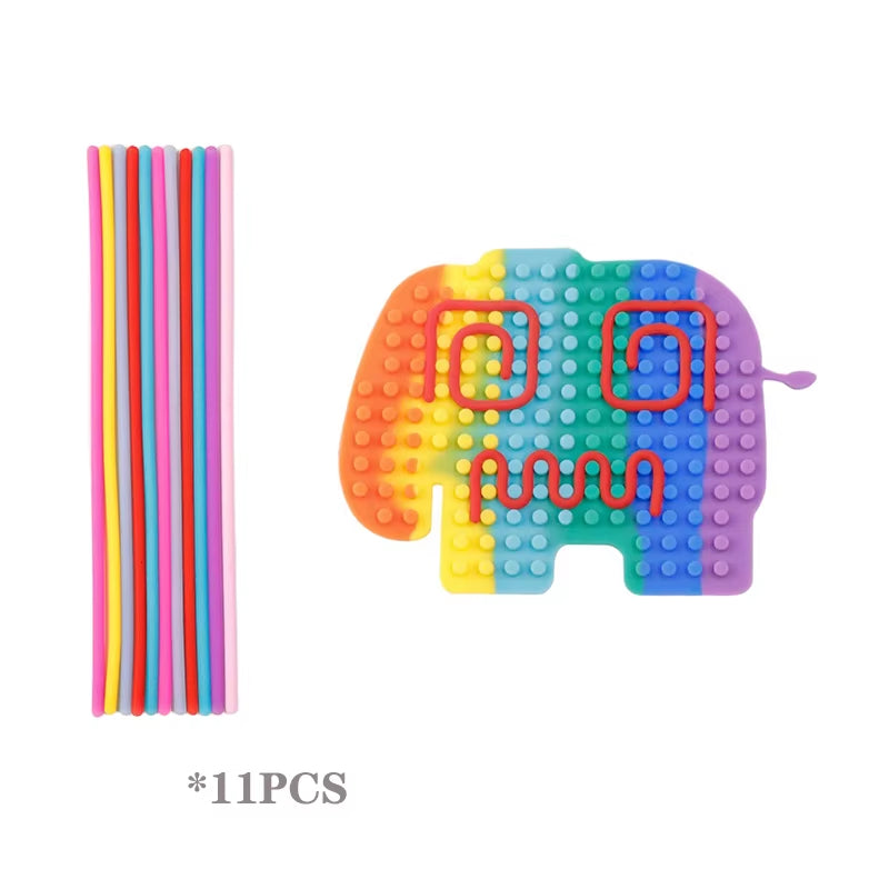 Cartoon Sensory Activity Ball with 11 Rods Silicone Fidget Toys Stress Relief ADHD and Autism Sensory Toys for Kids Adult New