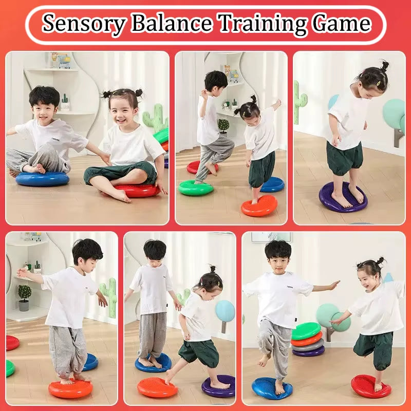 Montessori Educational Sensory Toys Sensory Integration Training Balance Stone Set Children Game Parish Sports Activities Games