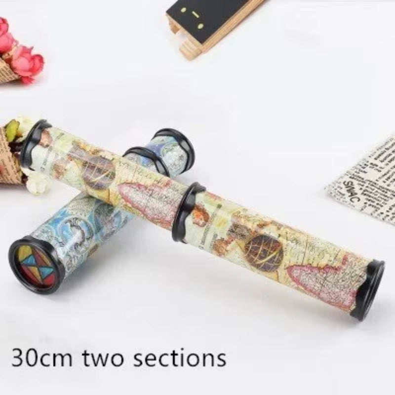 Large Scalable Rotating Kaleidoscopes Extended Rotation Adjustable Fancy Colored World Baby Toy Children Autism Kid
