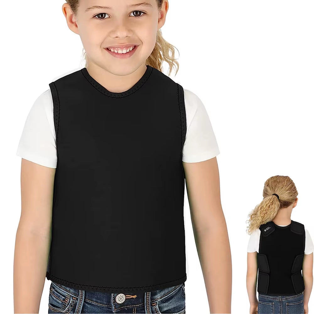Compression Vest for Kids Sensory against Autism, Hyperactivity, Mood Disorder Comfort Adjustable Deep Pressure Vest for Autism