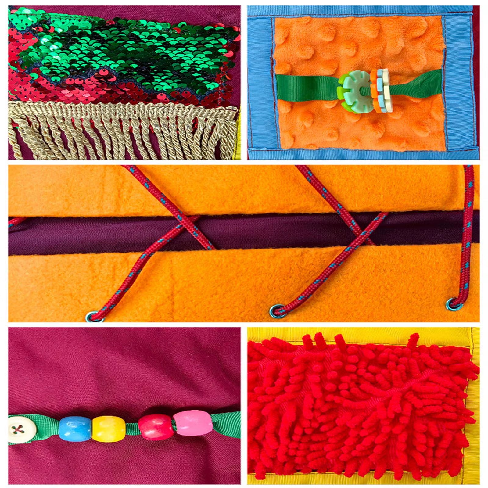 Sensory Apron Toys Auxiliary Rehabilitation Training Apron Care Alzheimer'S Disease Apron for Elderly Sensory Training Adults