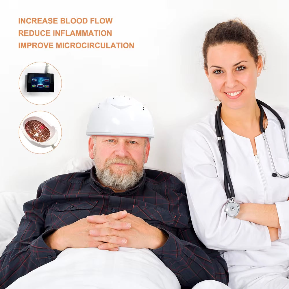 Physiotherapy 810Nm Infrared Light Therapy Brain Helmet Relaxation Treatment Helmet for Autism Relief