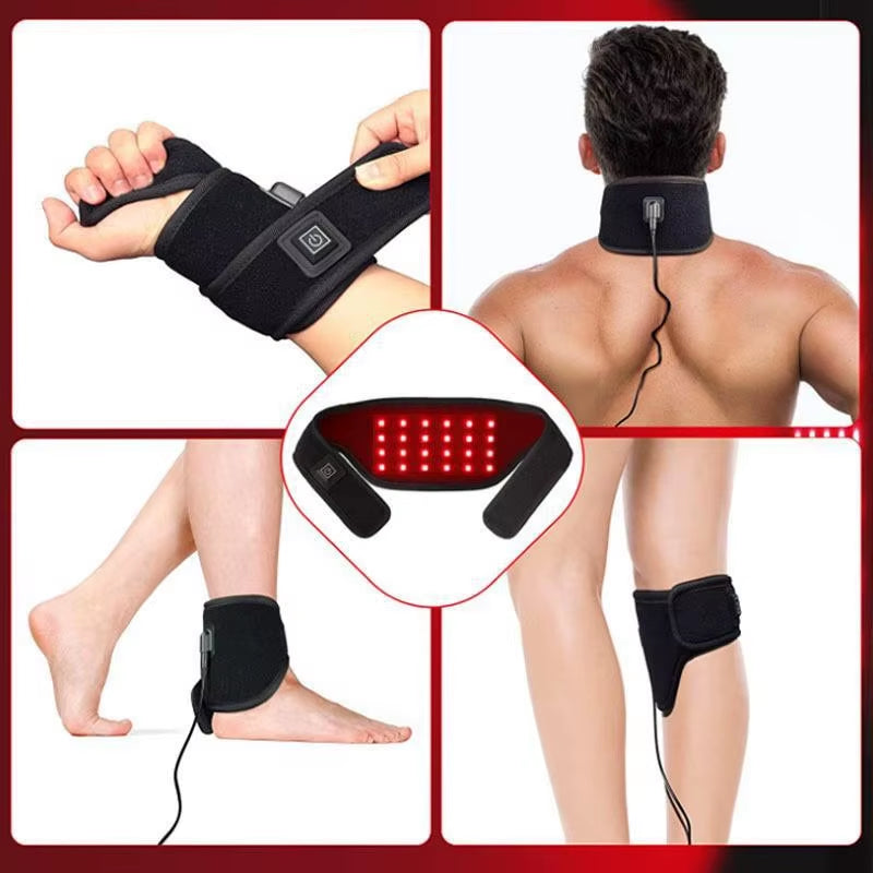 20/24 Leds Red Light Pad Infrared Light Belt for Relaxing Neck Wrist Muscle,Relieving Fatigue,Promoting Metabolism,Skin Recovery