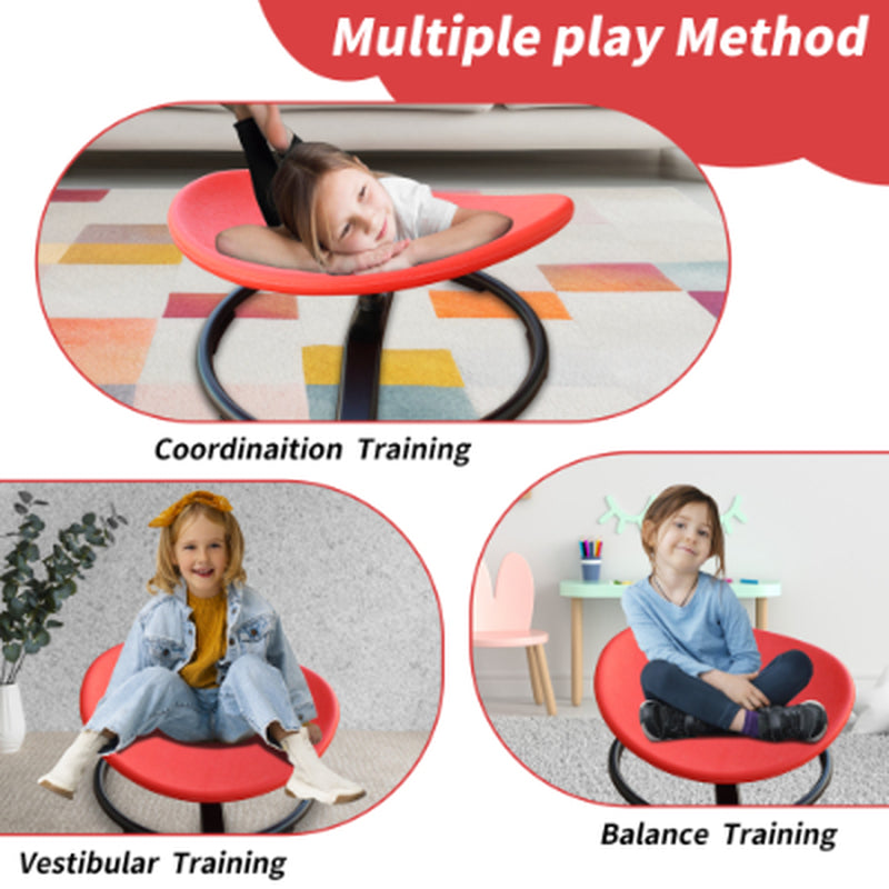 Kids Sensory Swivel Chair for Children with Autism, Sensory Toys for Children with ADHD, Training Body Coordination, for Focus and Balance, Comfortable, Safe, Fun Sensory Tools for Body Development