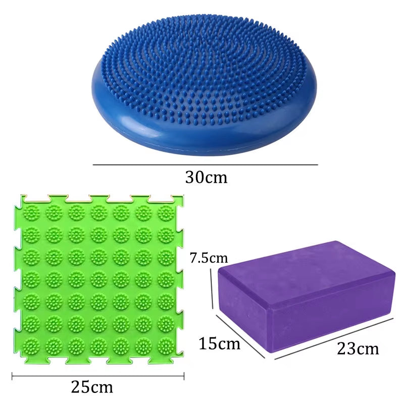 Montessori Educational Sensory Toys Sensory Integration Training Balance Stone Set Children Game Parish Sports Activities Games