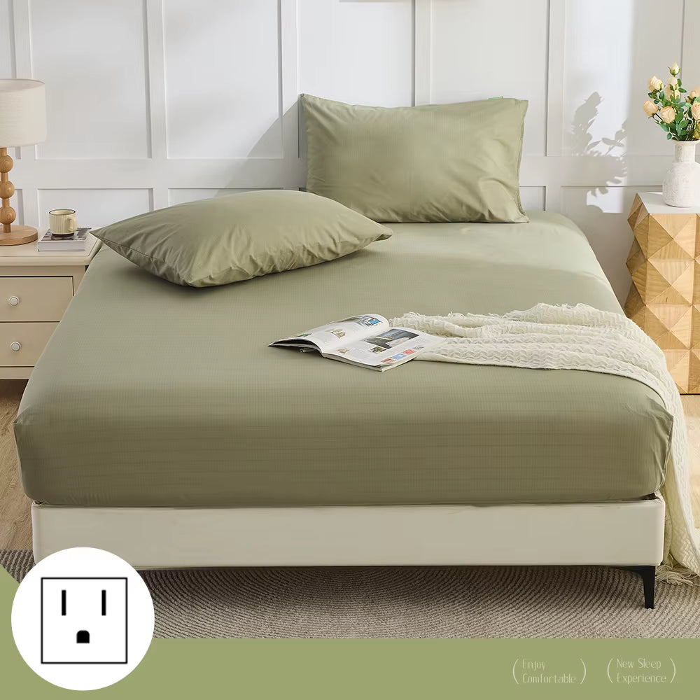 Hypoallergenic Grounding Bed Sheet - Full Size, Organic Cotton, Conductive Fabric for Deep Sleep