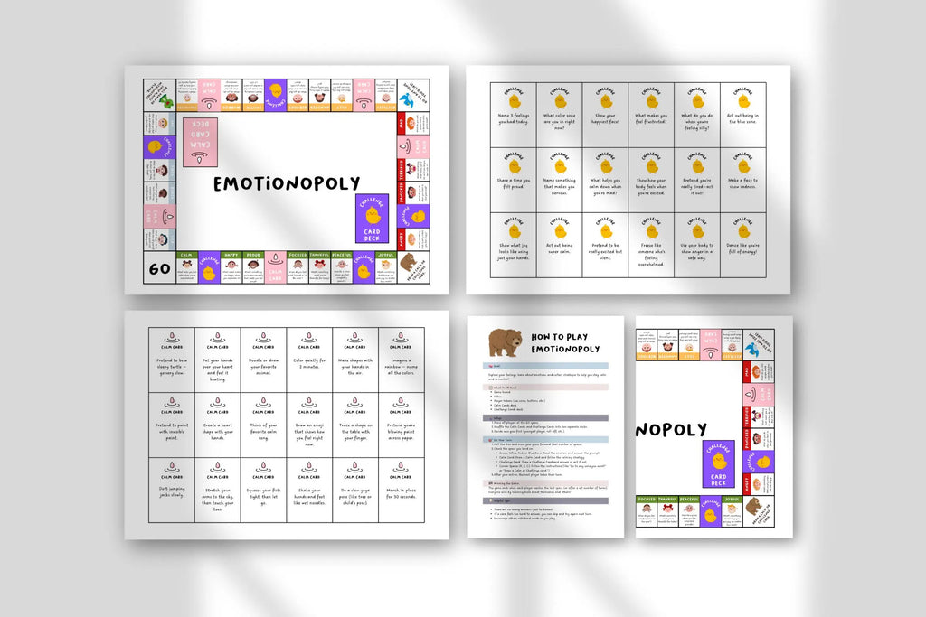 Emotionopoly SEL Game | Feelings Board Game for Kids | Emotions Activity for Counseling, SEL, Homeschool | Emotional Intelligence Game