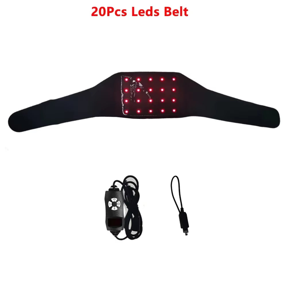 20/24 Leds Red Light Pad Infrared Light Belt for Relaxing Neck Wrist Muscle,Relieving Fatigue,Promoting Metabolism,Skin Recovery
