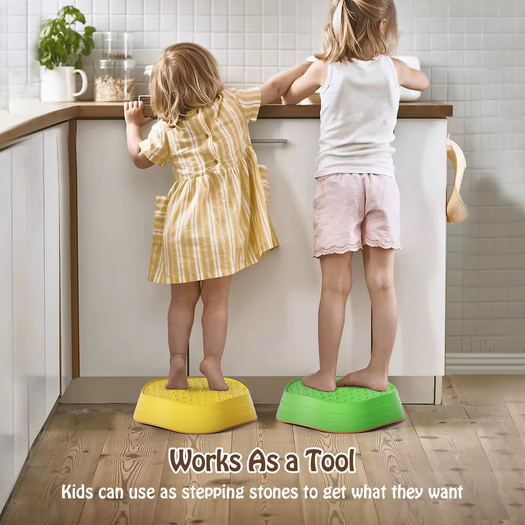 6PCS Balance Stepping Stones Montessori Children Toys Sensory Training Tactile Sensing for Kids Party Social Games