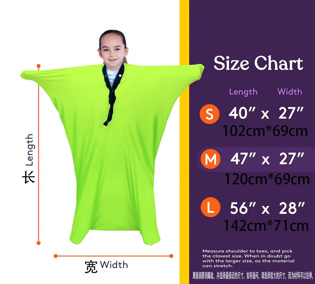 Sensory Sock Autism Body Sock Sensory Socks Autism Sensory Bags for Adult Kids Elastic Stretchable Dynamic Movement Full Seamles