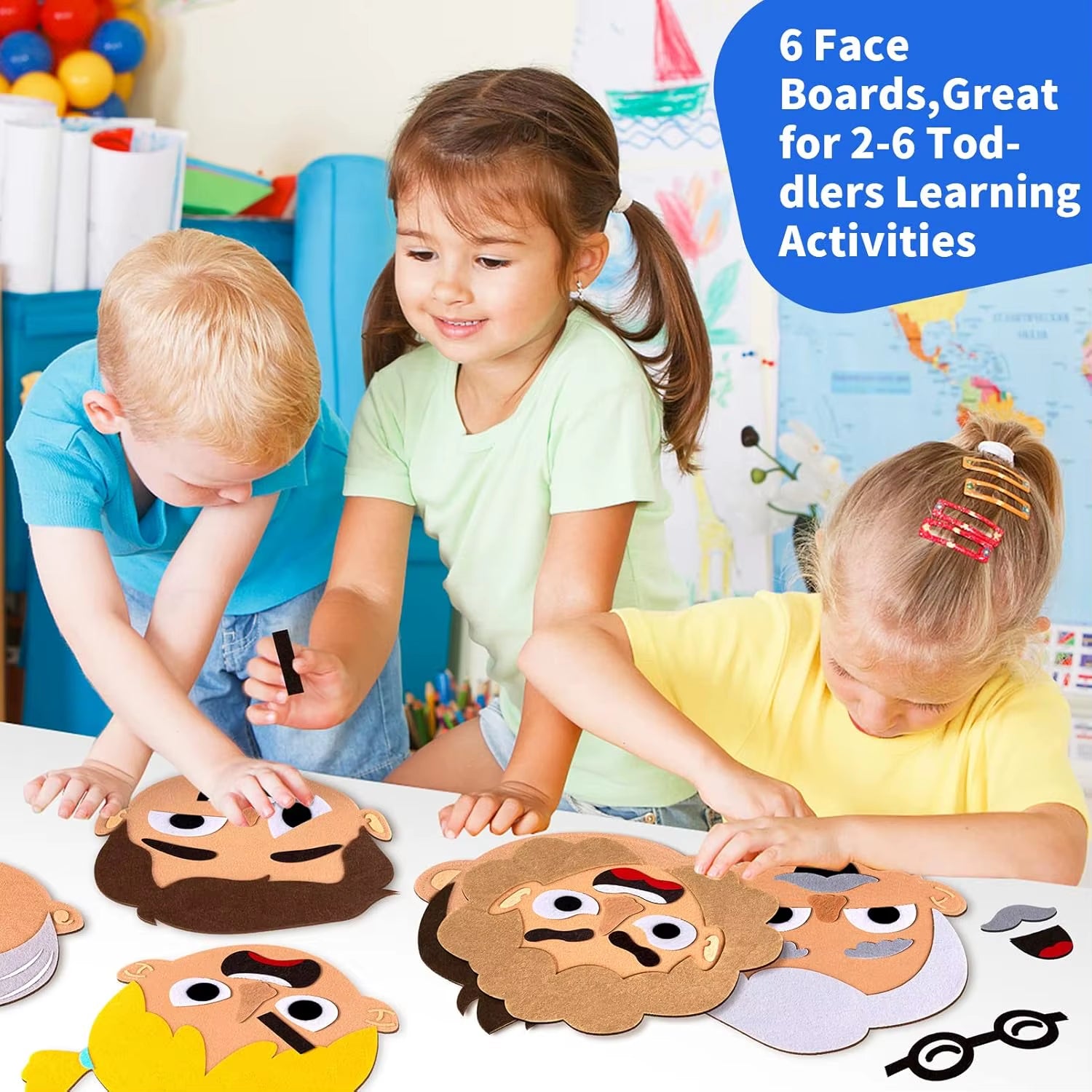 Social Emotional Games for Kids & Toddlers Family Feelings Board Games Autism Sensory Toy Preschool Learning Toys for Boys Girls