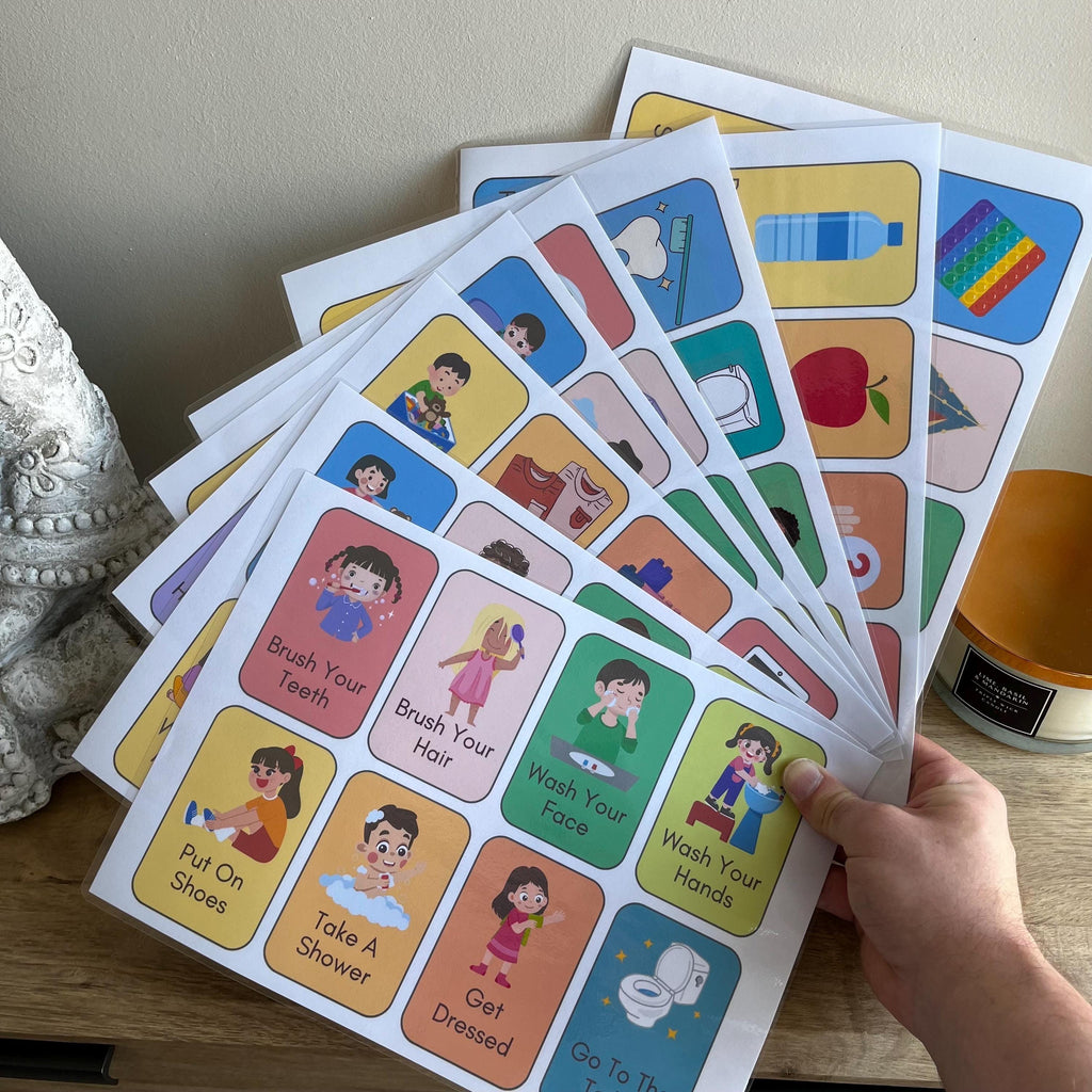 Visual Routine Cards for Kids: ADHD & Autism Sensory Support (PDF)